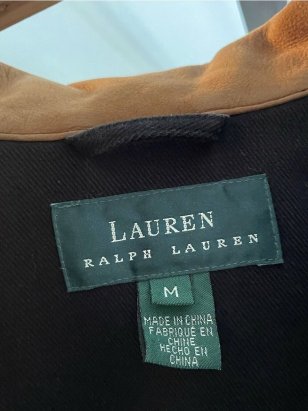 Ralph Lauren Barn Denim Jacket + Leather Collar - Picture 6 of 6